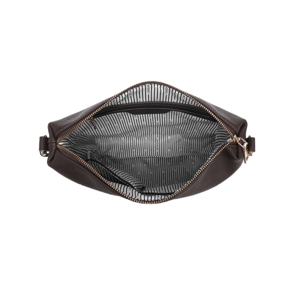 Louenhide Daisy Stripe Crossbody Bag - Chocolate