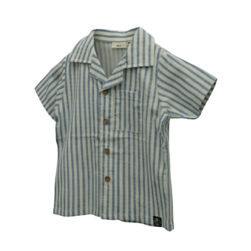 MID Blue Stripe Dress Shirt
