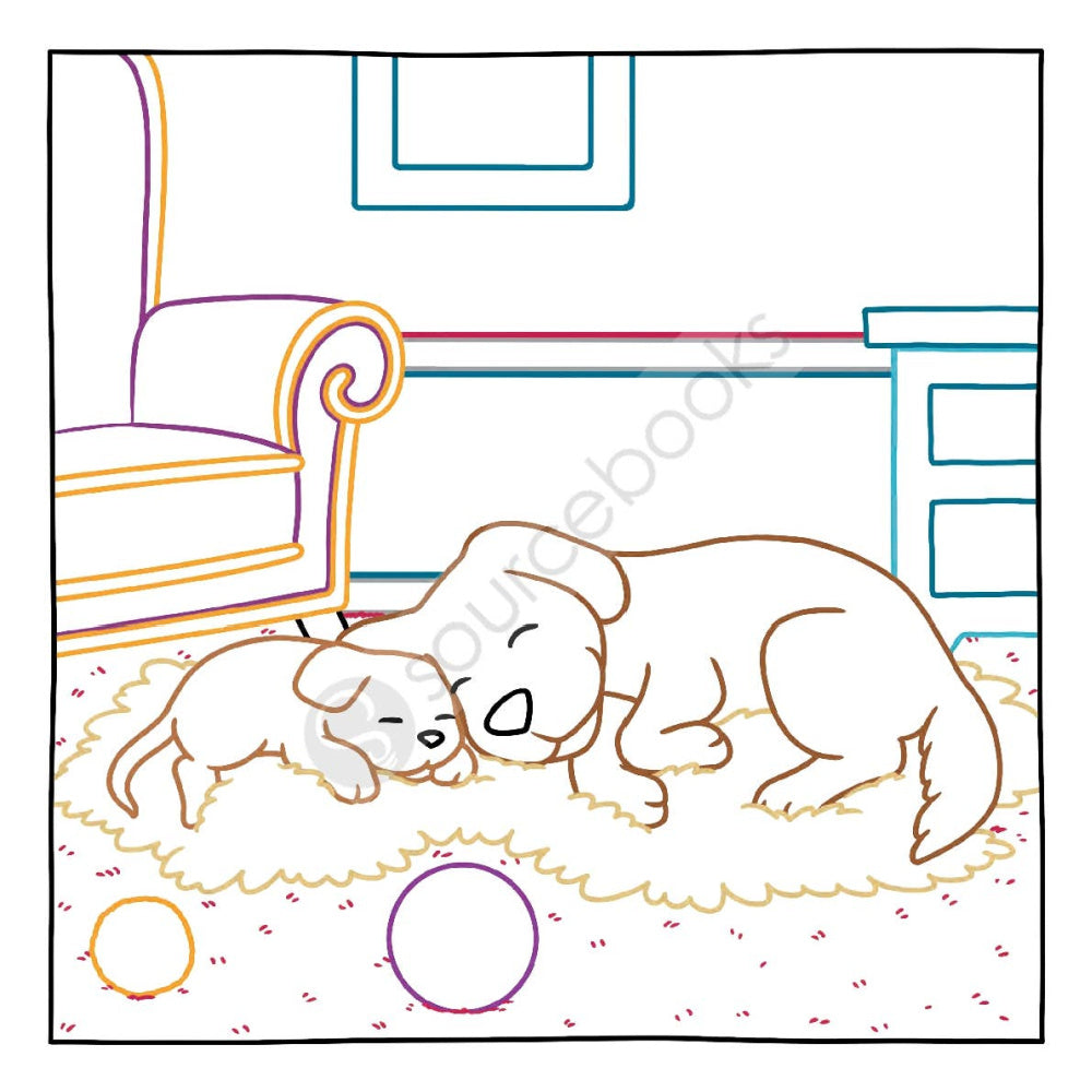 Magic Paper Coloring Book: Bedtime Animals