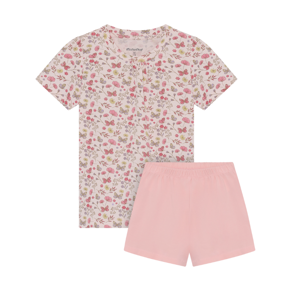 Minymo Floral Tee & Short Set