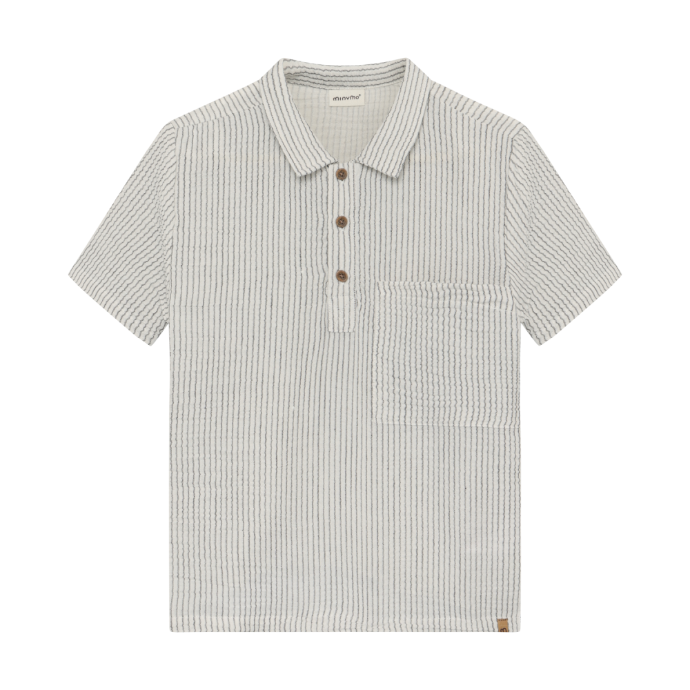 Minymo Striped Polo Tee
