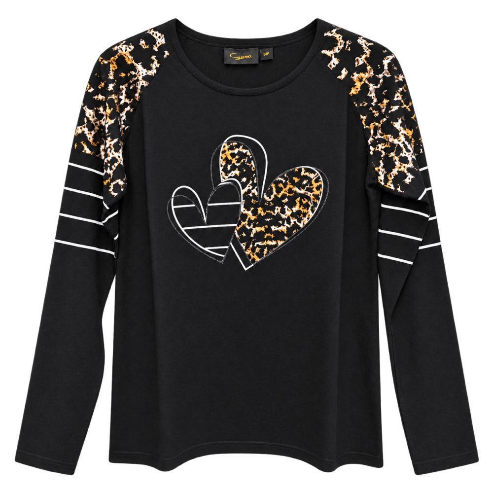 Moffi Sweater- Cheetah Hearts
