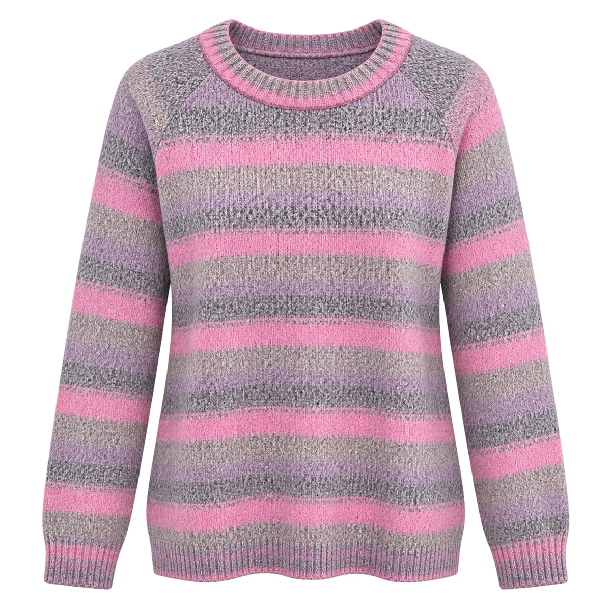 Moffi Sweater- Pink Stripes