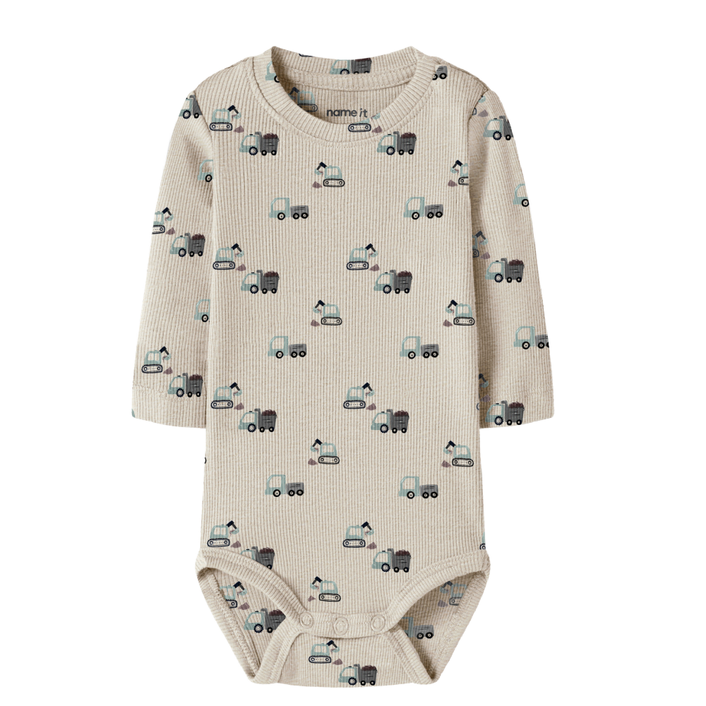 Name It Construction Onsie - Beige