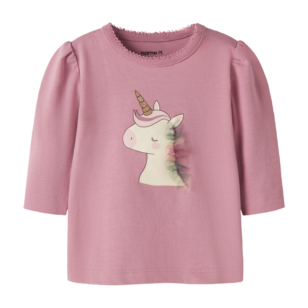 Name It Unicorn Shirt- Pink