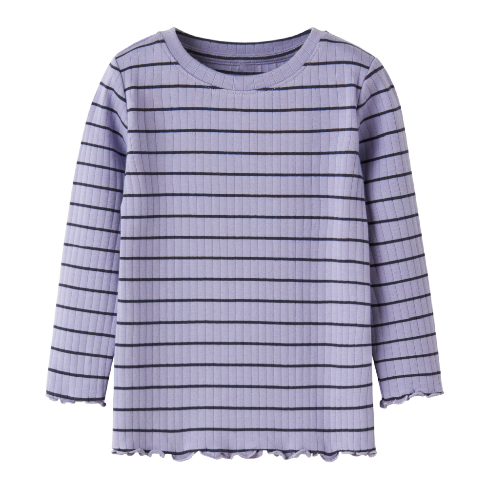Name It Ribbed Stripe Shirt - Mauve