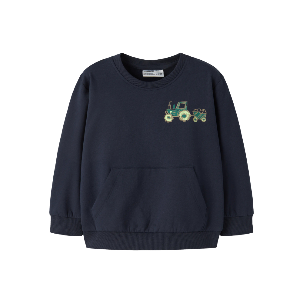 Name It Sweatshirt- Navy Tractor