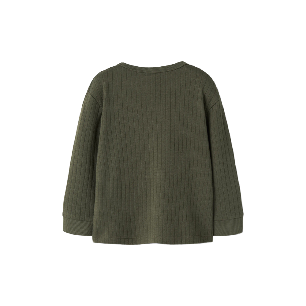 Name It Sweatshirt- Olive Ribbed