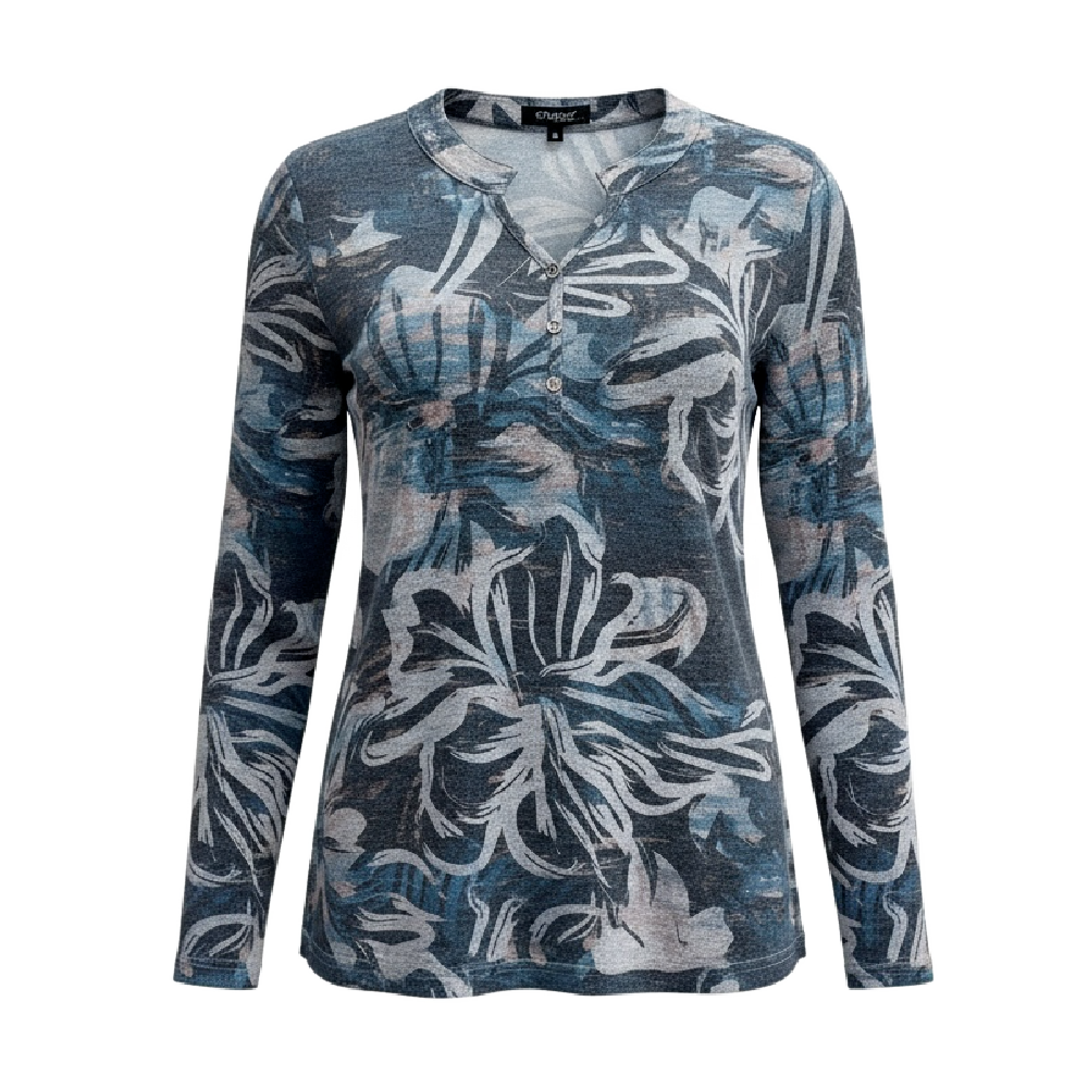 Papa Fashions Top - Teal with Lace