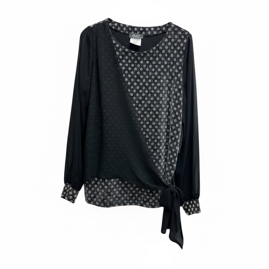 Devia Silver and Black Blouse