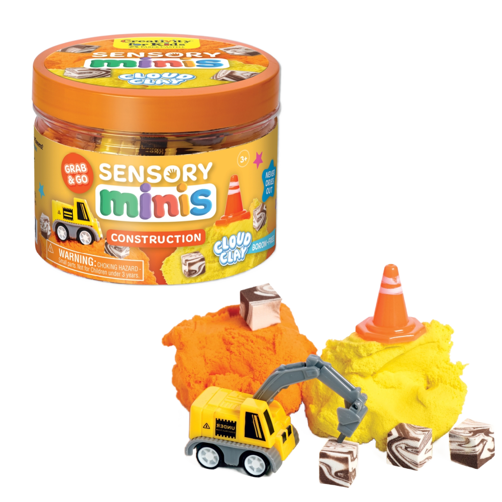 Creativity Kids Sensory Mini Cloud Clay: Construction