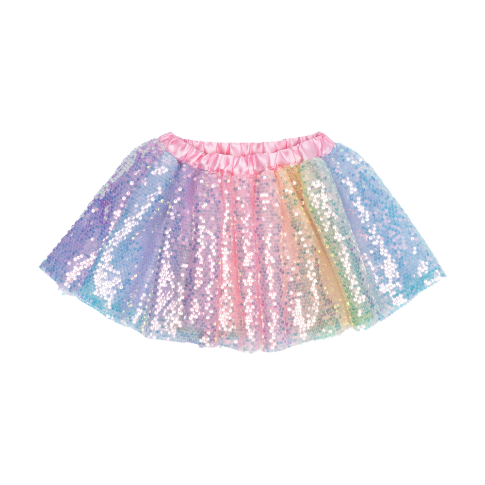 GP - Sequins Skirt with Satin Waistband