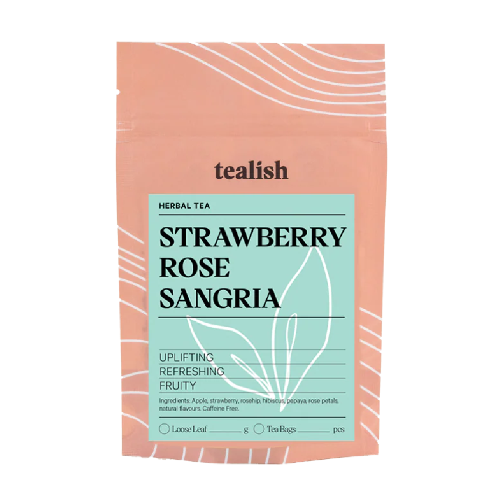 Tealish Strawberry Rose Sangria Herbal Tea