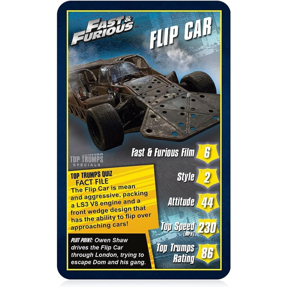 Top Trumps Card Game – Fast & Furious