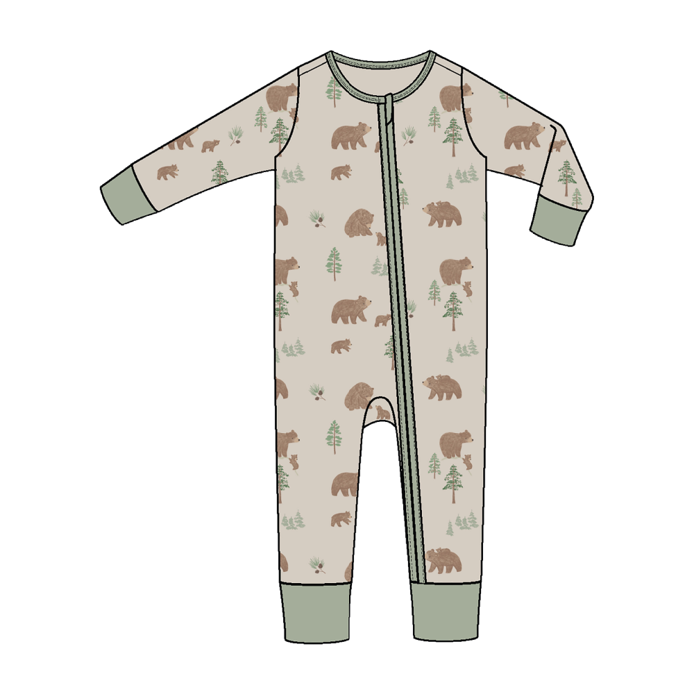 Angel Dear Romper - Sweet Brown Bears - Battleford Boutique