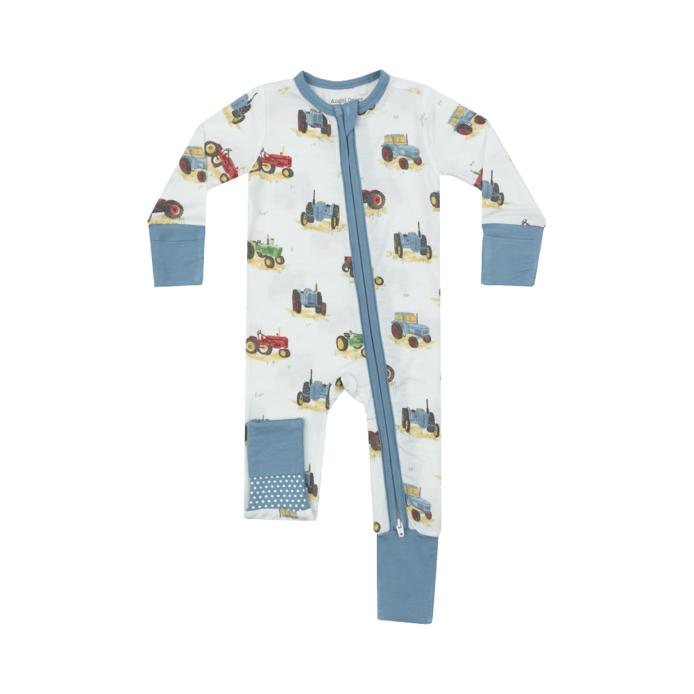 Angel Dear Romper -  Vintage Tractors - Battleford Boutique