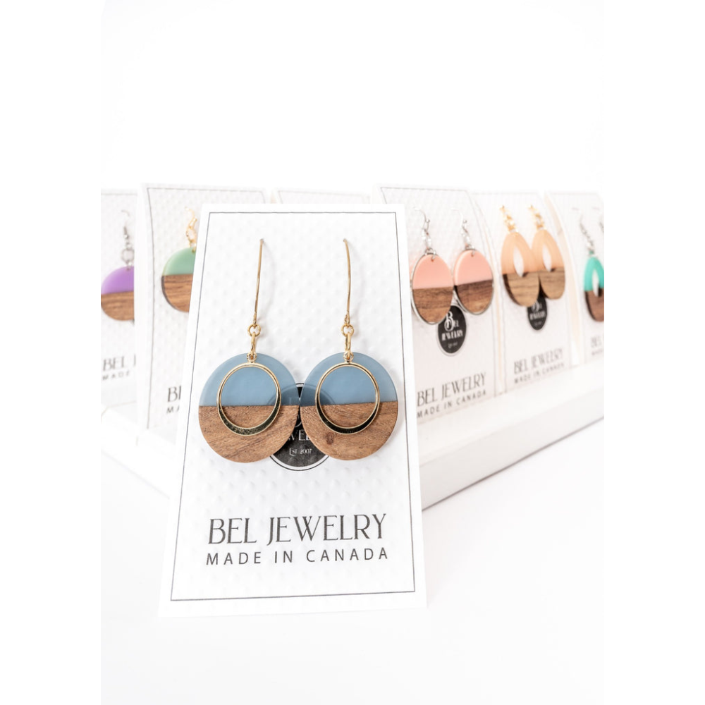 Bel Jewelry - Soda Shoppe Walnut Earring - Battleford Boutique