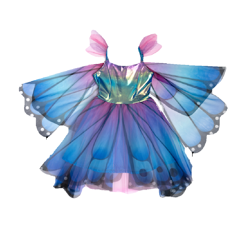 GP - Blue Butterfly Twirl Dress - Battleford Boutique