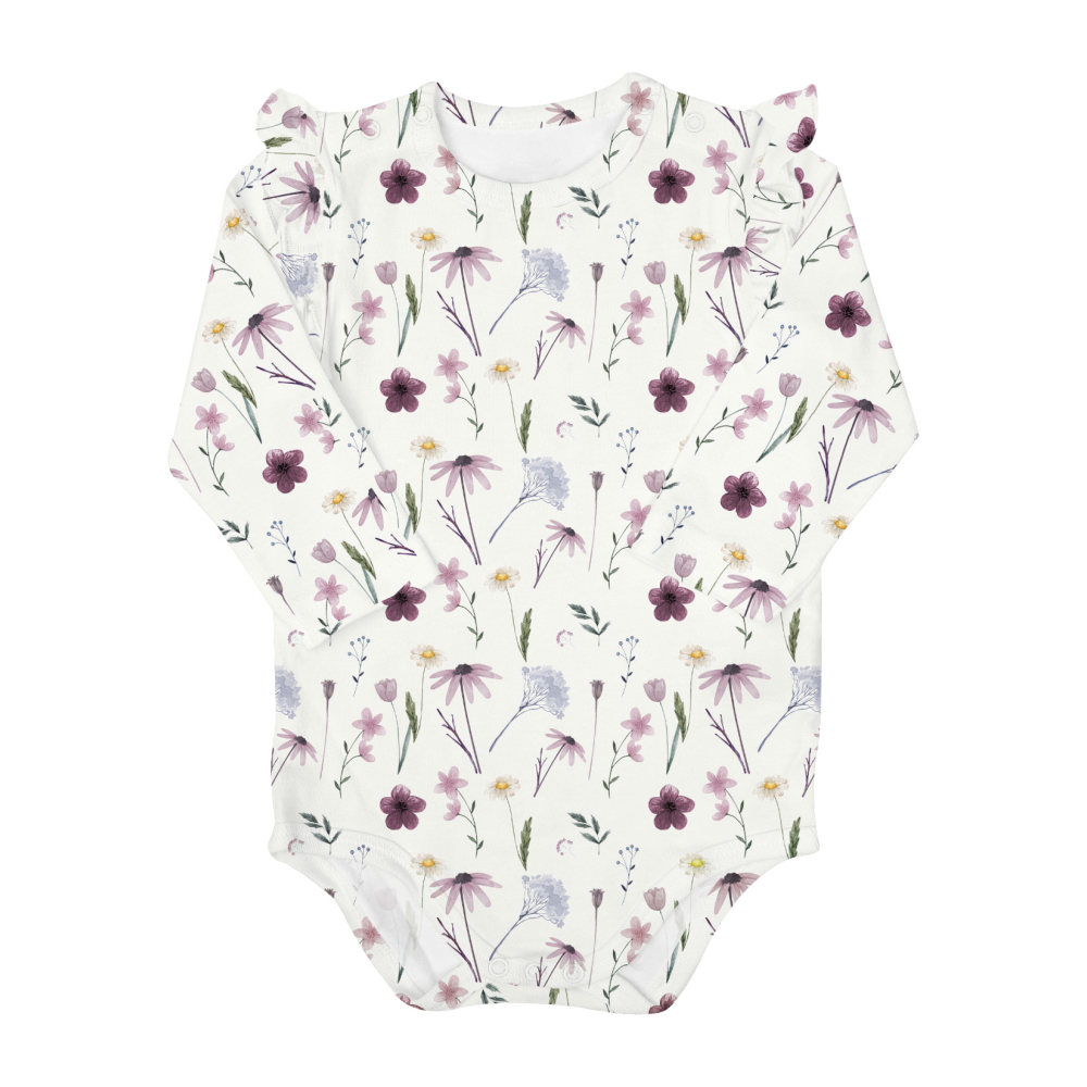 coccoli onsie purple floral print - battleford boutique