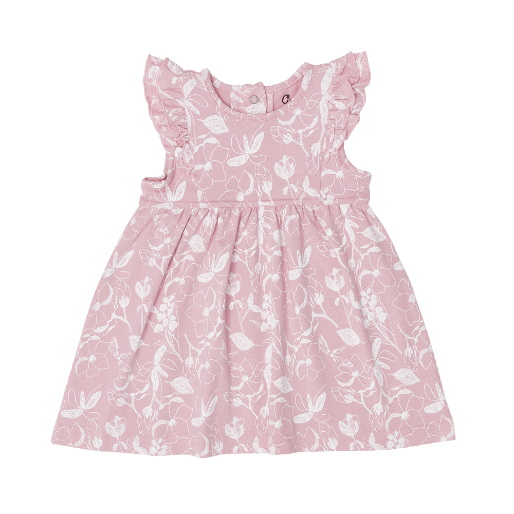 Coccoli Dress - Flowers on Pink - Battleford Boutique