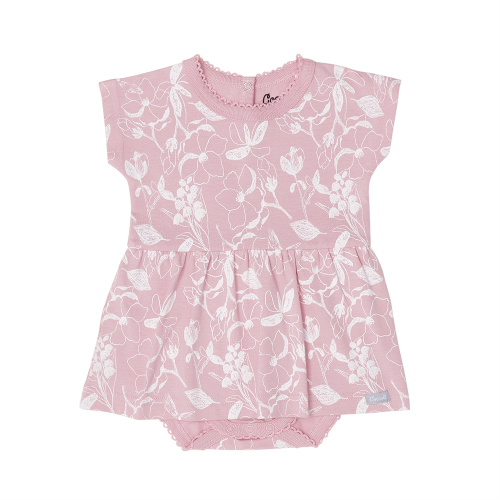 Coccoli Onsie Dress - Flowers on Pink - Battleford Boutique