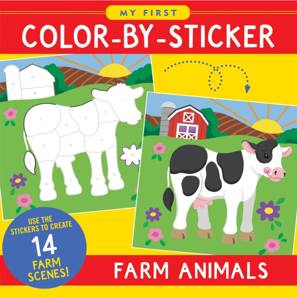 Peter Pauper - Farm Animals Color By Sticker
