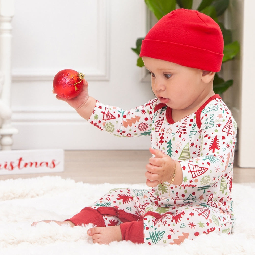 Baby's Cozy Christmas Romper