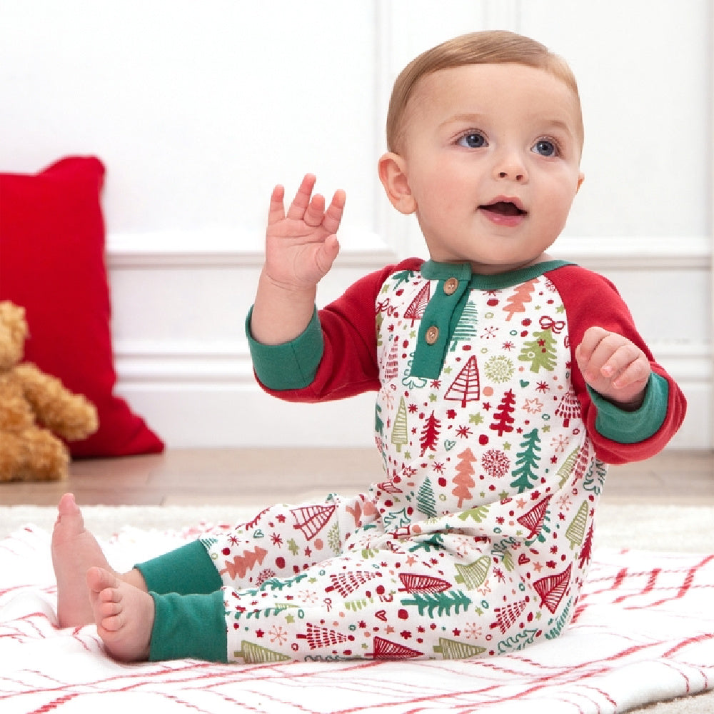 Baby's Cozy Christmas Romper