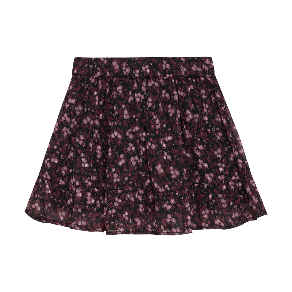 823019 Flower Skirt - Black
