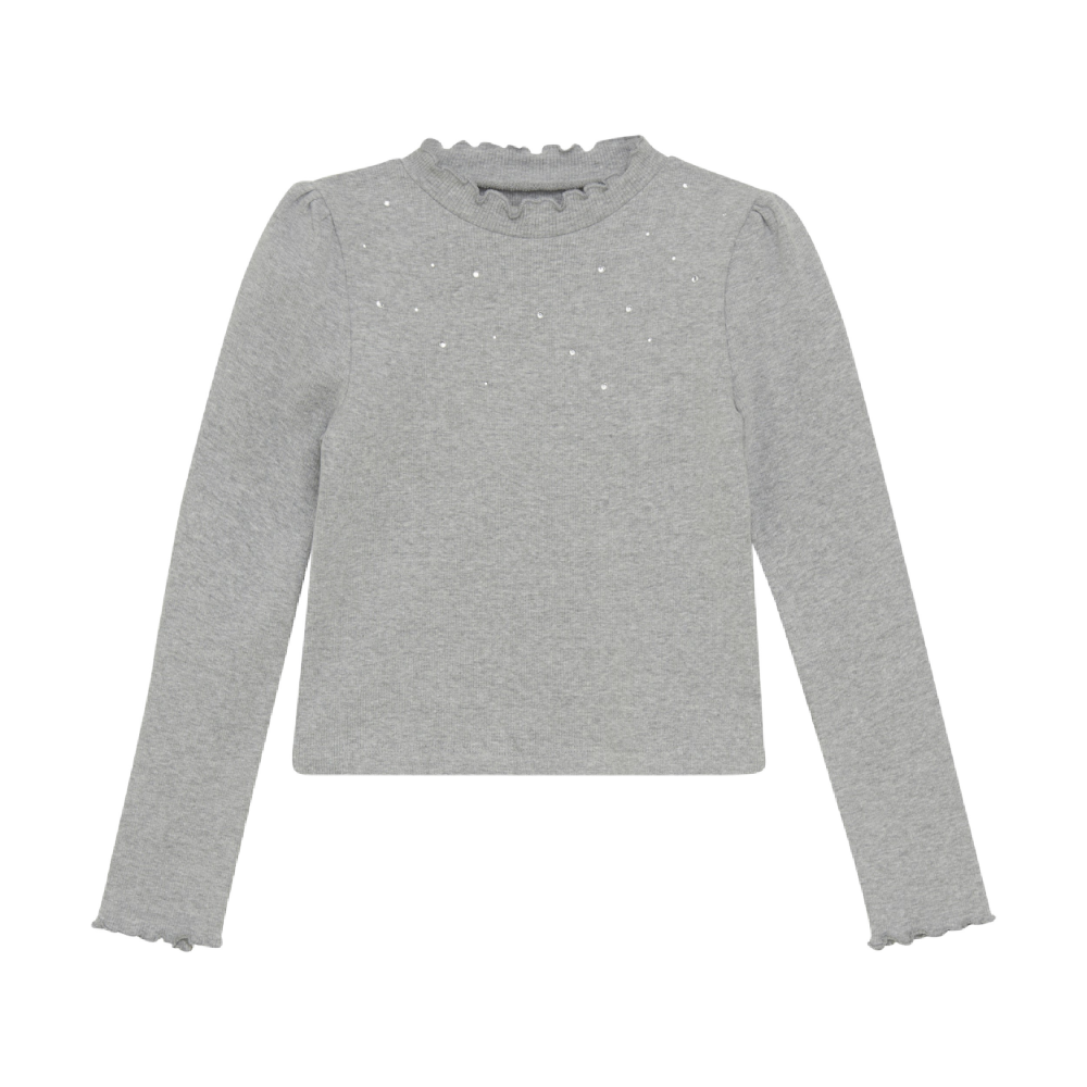 823003  T-shirt LS Rib - Grey