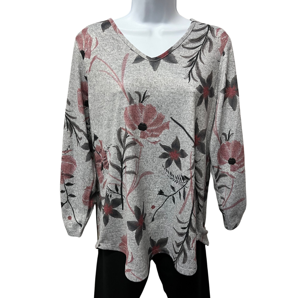 Devia Long Sleeved Top - Floral