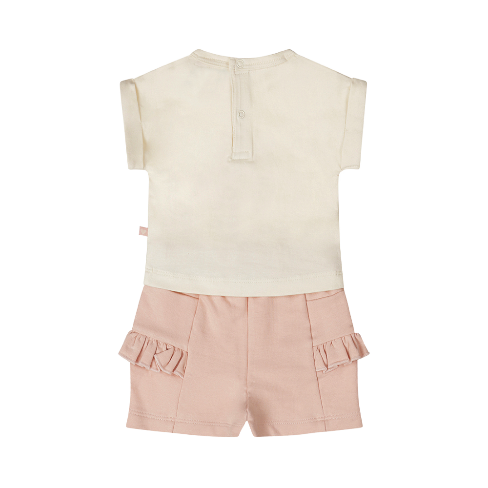 Dirkje Tee & Shorts Set - Strawberry