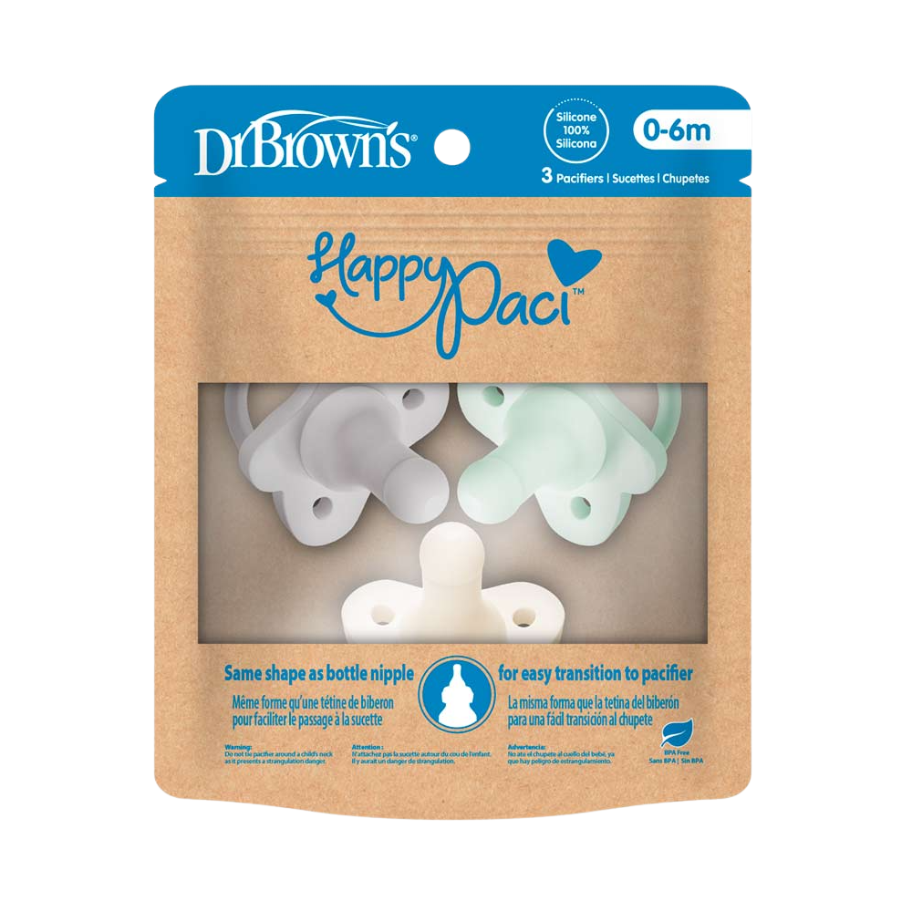 Dr. Brown’s® HappyPaci™ 100% Silicone Pacifier - Battleford Boutique
