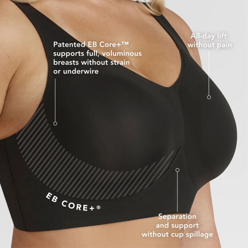 The Busty Wireless Bra - Black
