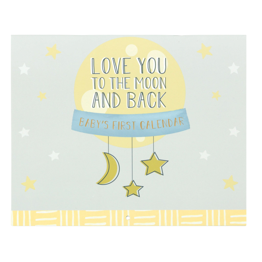 Baby's First Year Calendar - Love you to the Moon and Back - Battleford Boutique