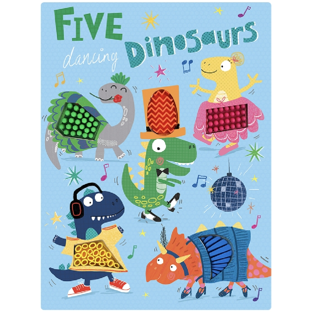 Touch & Feel Book: Five Dancing Dinosaurs - Battleford Boutique