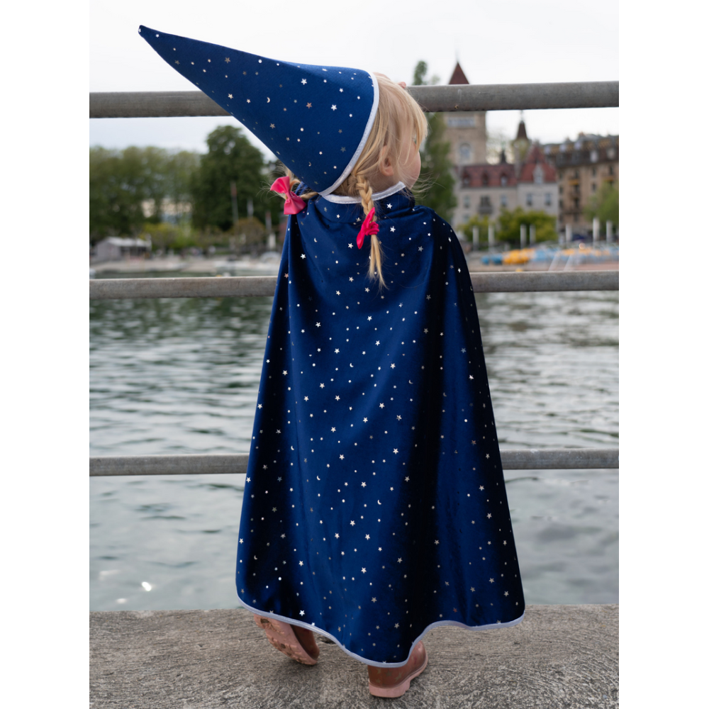 GP -  Blue Sparkle Wizard Cape & Hat - Battleford Boutique