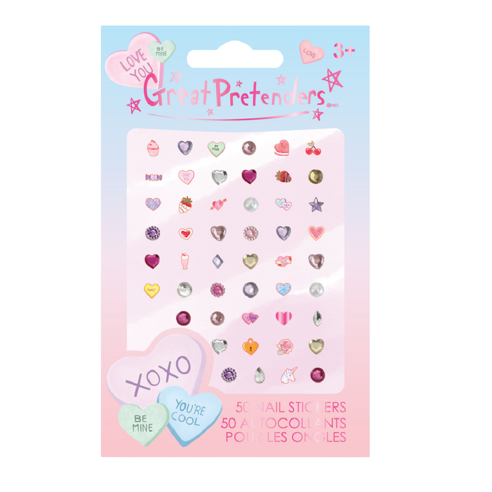 Great Pretenders - Candy Heart Nail Stickers - Battleford Boutique