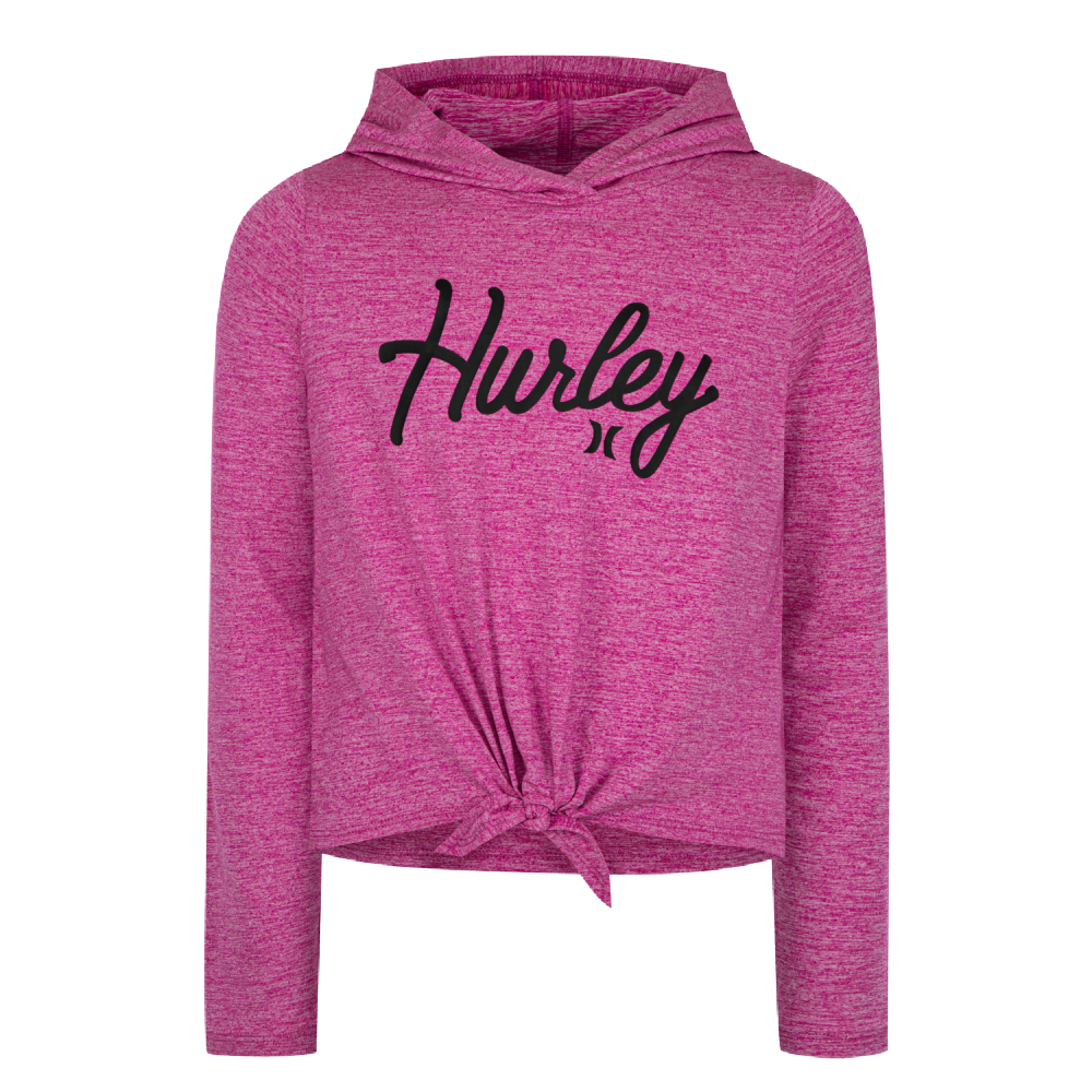 Hurley Tie Front Hooded Top - Battleford Boutique