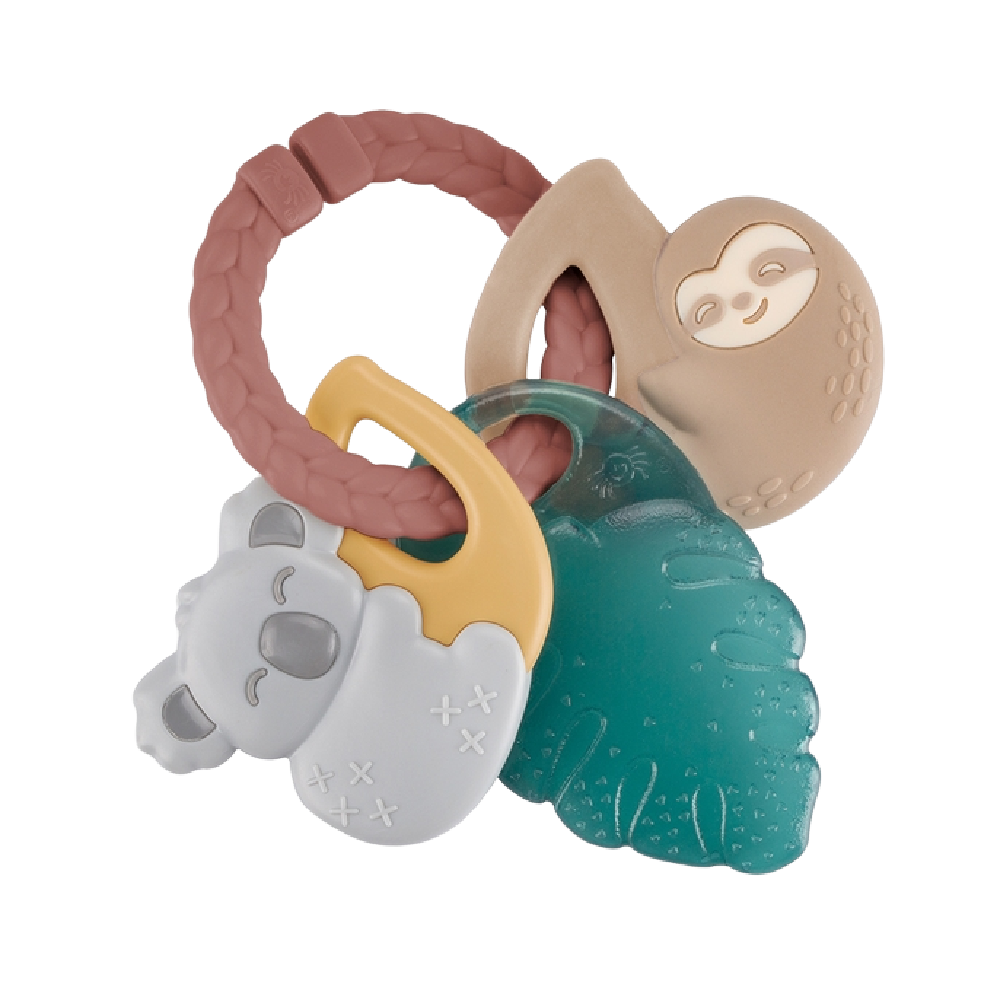 Tropical Itzy Keys Texture Ring with Teether + Rattle - Battleford Boutique