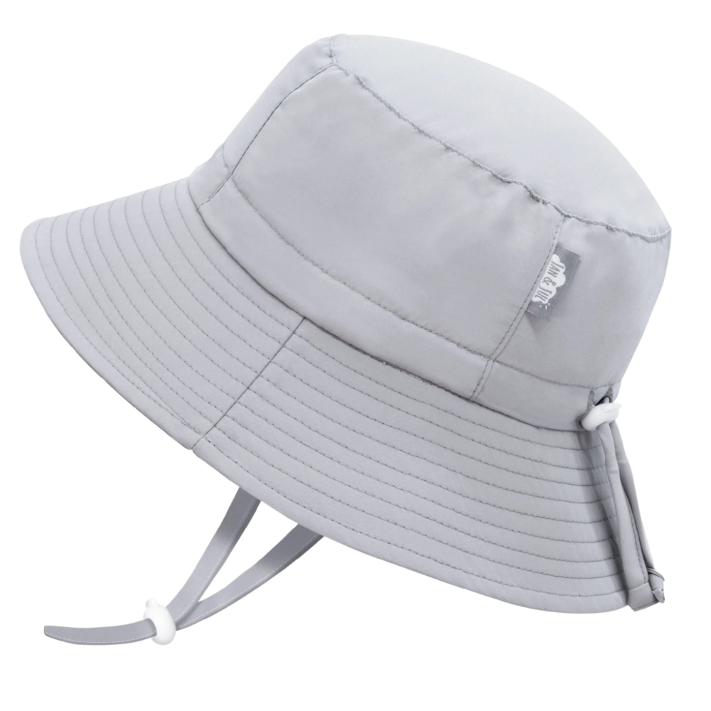 Jan & Jul Aqua Dry Bucket Hat Grey Cloud
