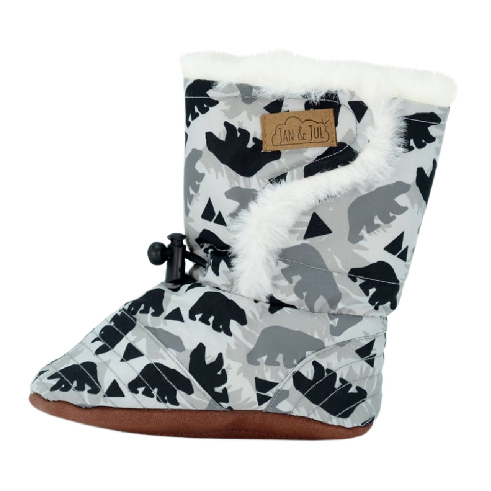 Jan & Jul Baby Booties - Bear