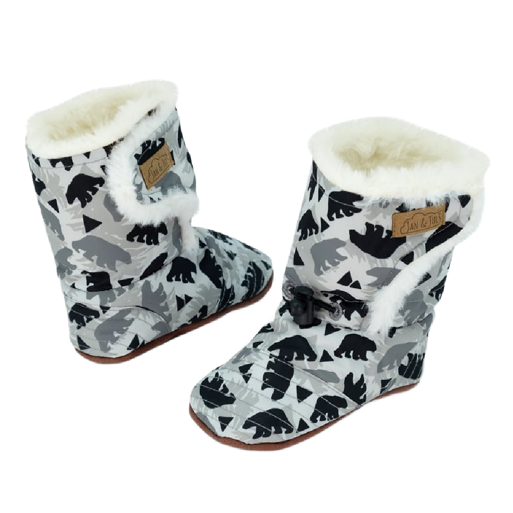 Jan & Jul Baby Booties - Bear