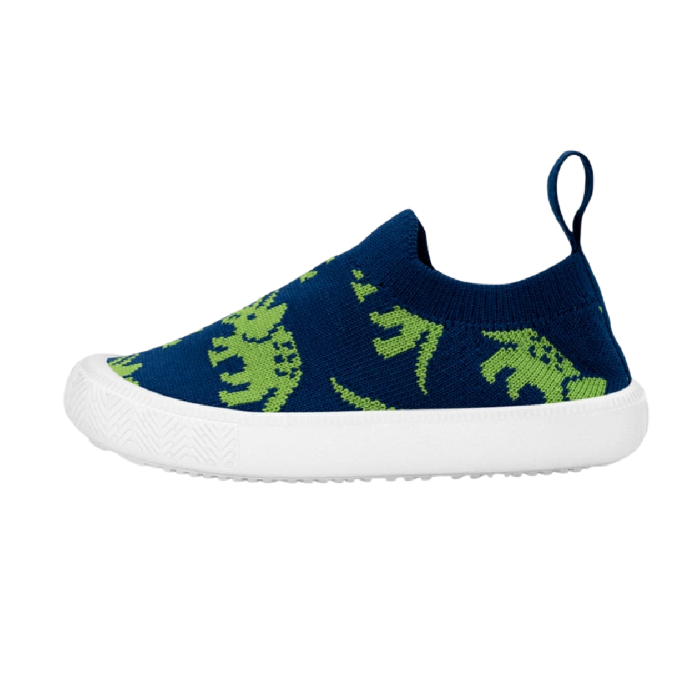 Jan & Jul Kids Graphic Slip On Shoes | Triceratops - Battleford Boutique