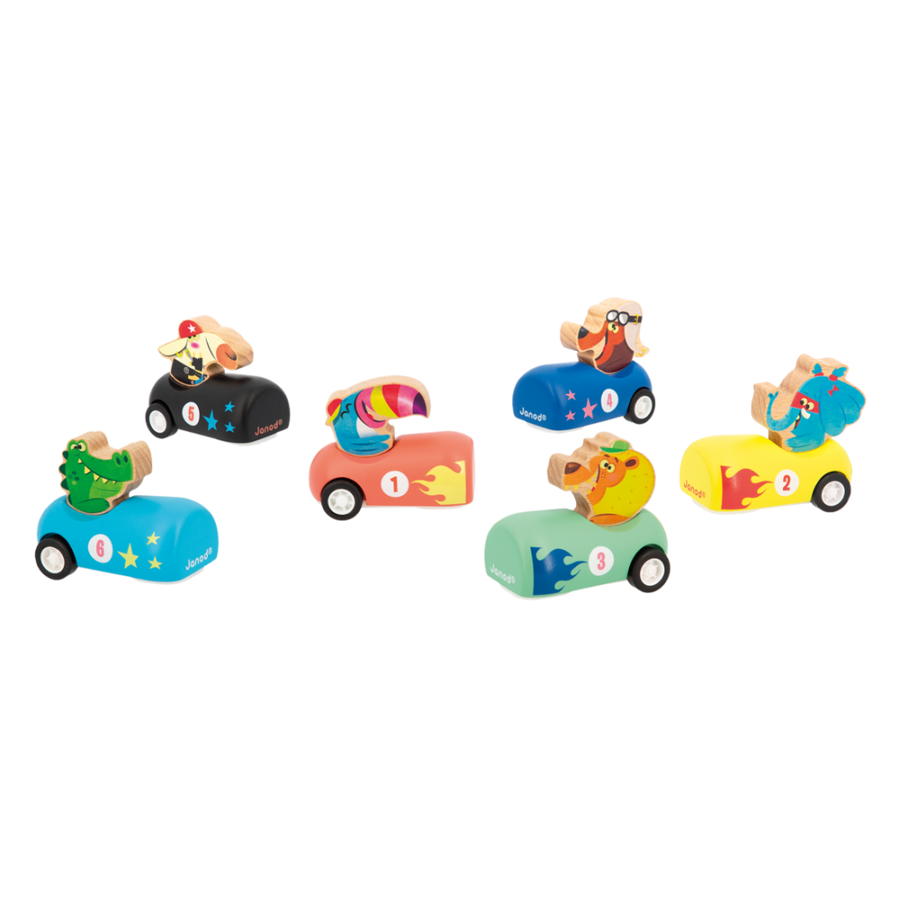 Janod Pull Back Cars