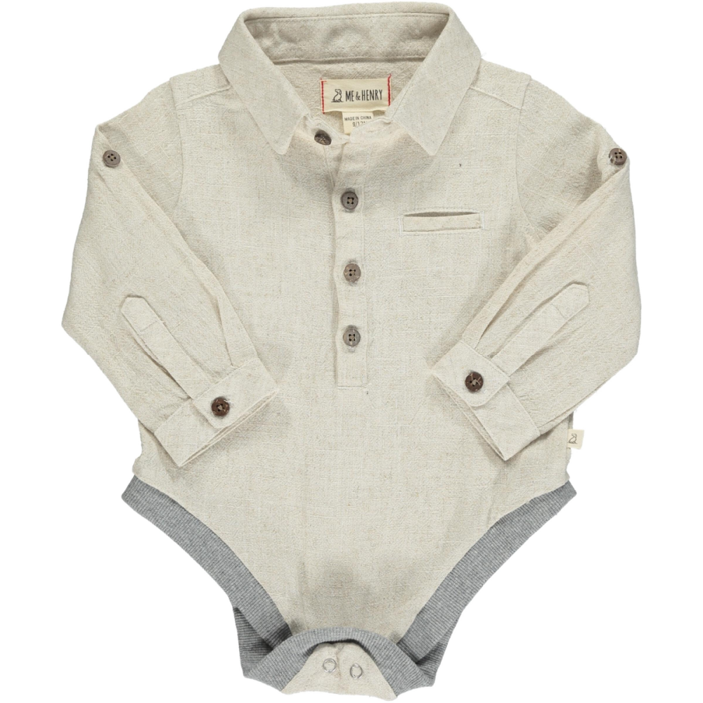 Me & Henry Cotton Onsie - Cream