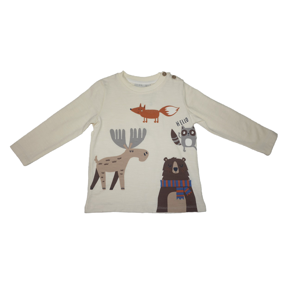 MID Long Sleeved Shirt - Forest Animals - Battleford Boutique