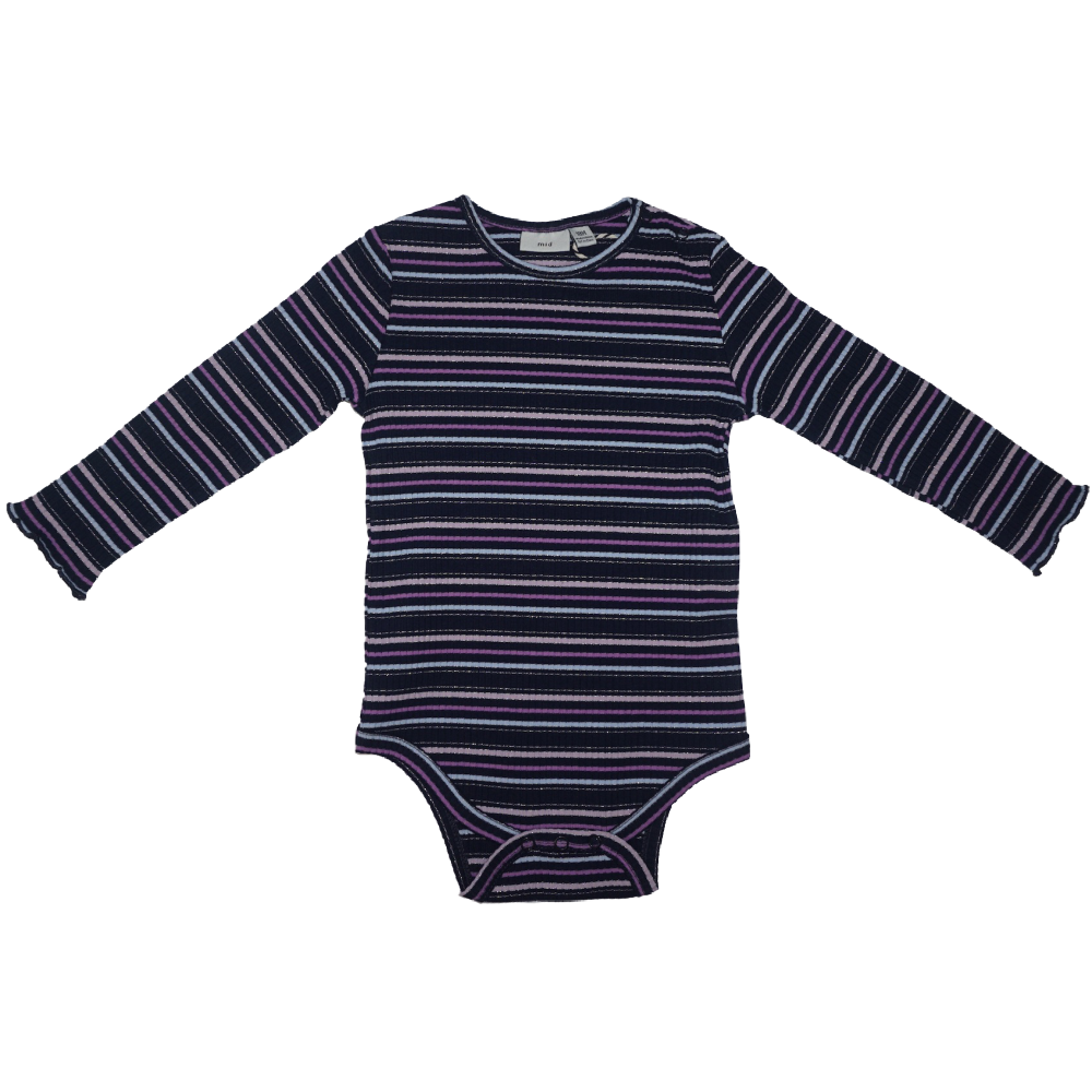 MID Onesie - Navy with Stripes - Battleford Boutique