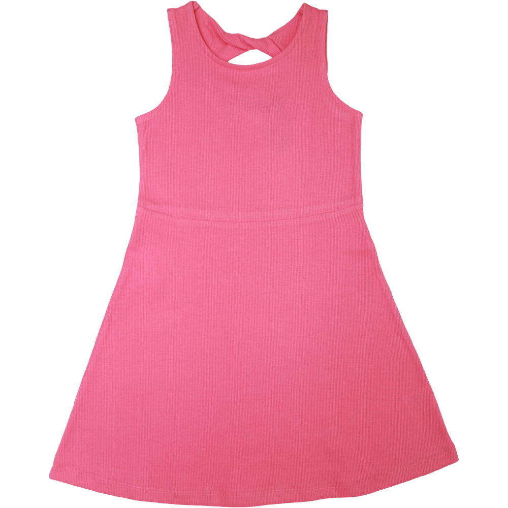 MID Rib Dress Pink - Battleford Boutique