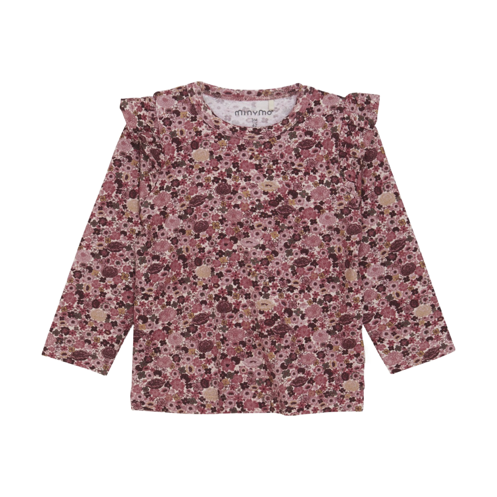 Minymo Long Sleeved Shirt - Floral - Battleford Boutique